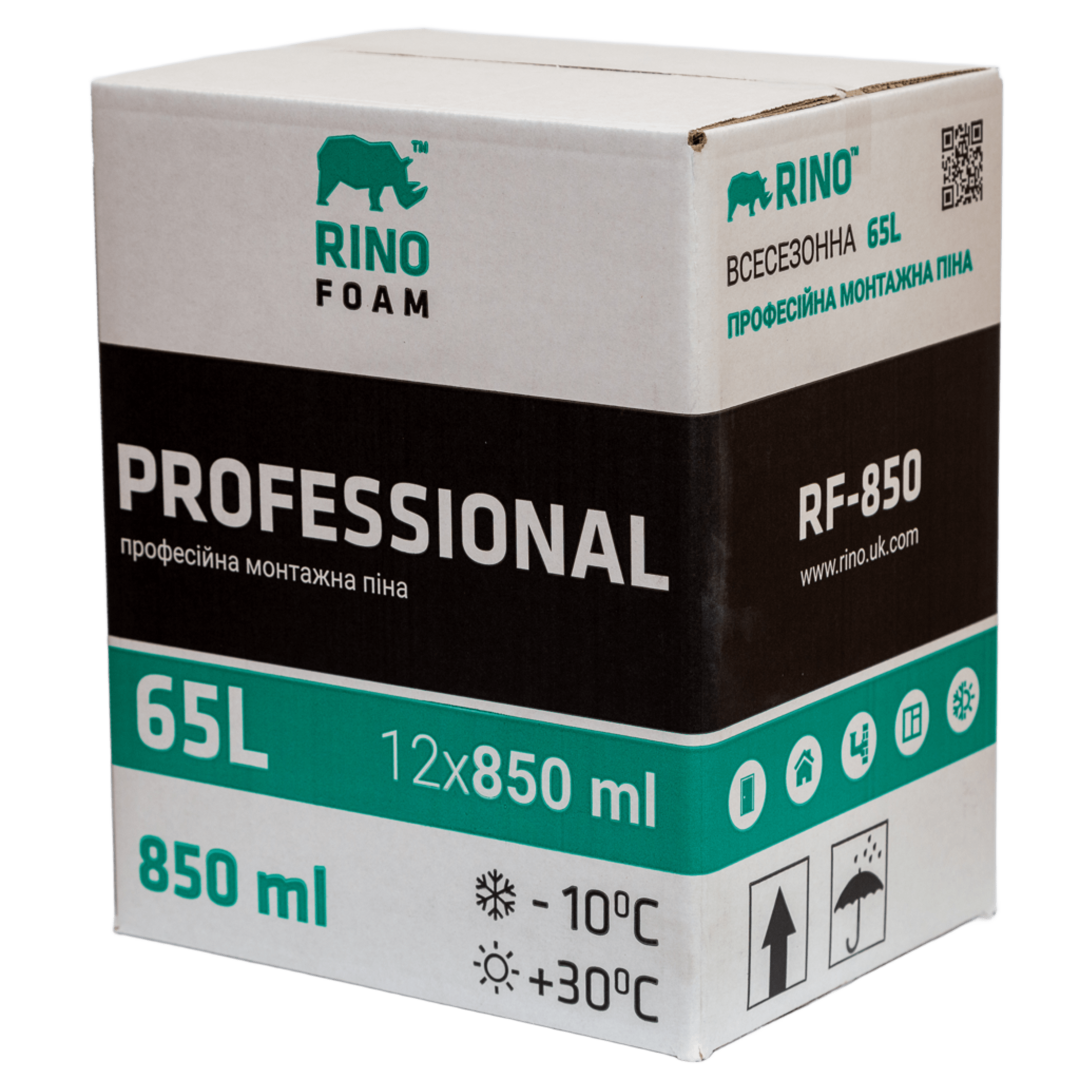 Монтажная пена Rino Professional, 850 мл (RF-850) • купить с